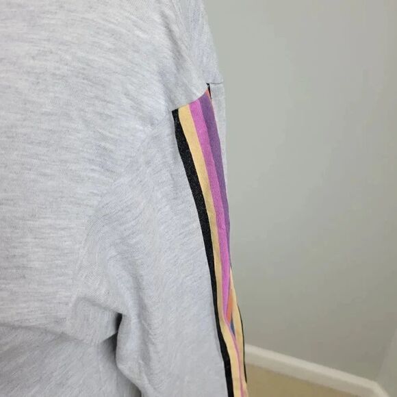 Teddy Fresh T-Shirt 🔥Flame Long Sleeve Men's Grey Size Small - Picture 4 of 11